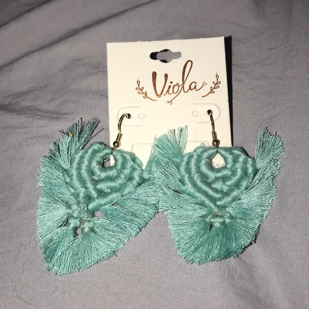 Viola Braided Tassel Earrings